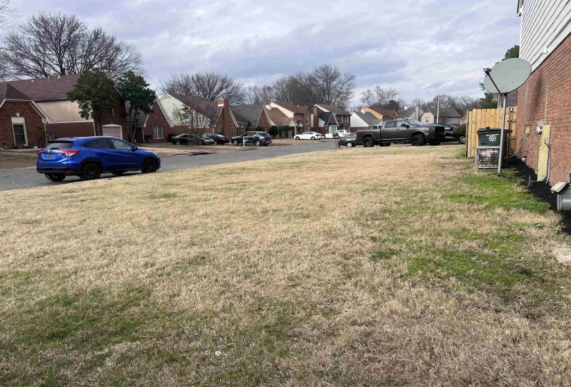 View of yard featuring a residential view