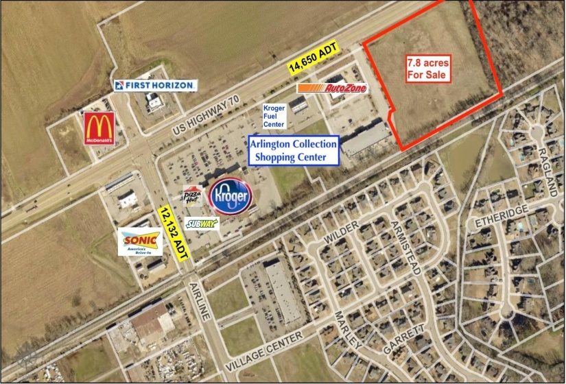 US 70 HWY, Arlington, Tennessee 38002, 0 , 0 ,0,Land,For Sale,US 70,0,10213000