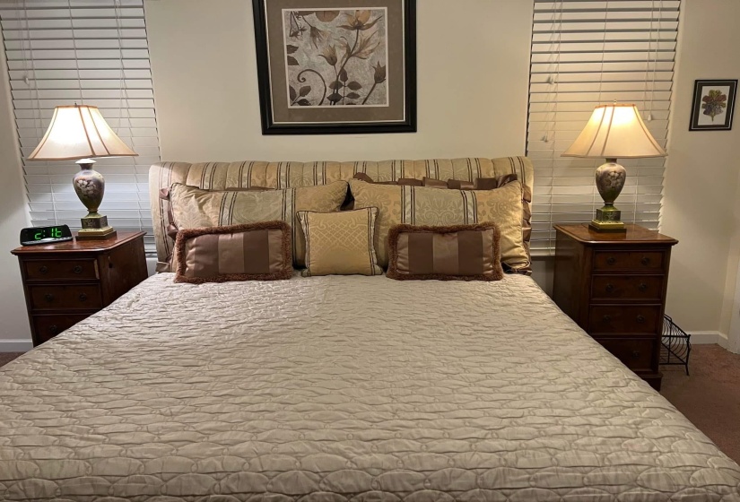 Bedroom with baseboards