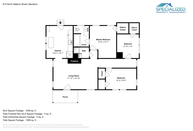 815 WATKINS ST, Memphis, Tennessee 38107, 3 Bedrooms Bedrooms, 5 Rooms Rooms,2 BathroomsBathrooms,Rental Properties,For Sale,WATKINS,10213230