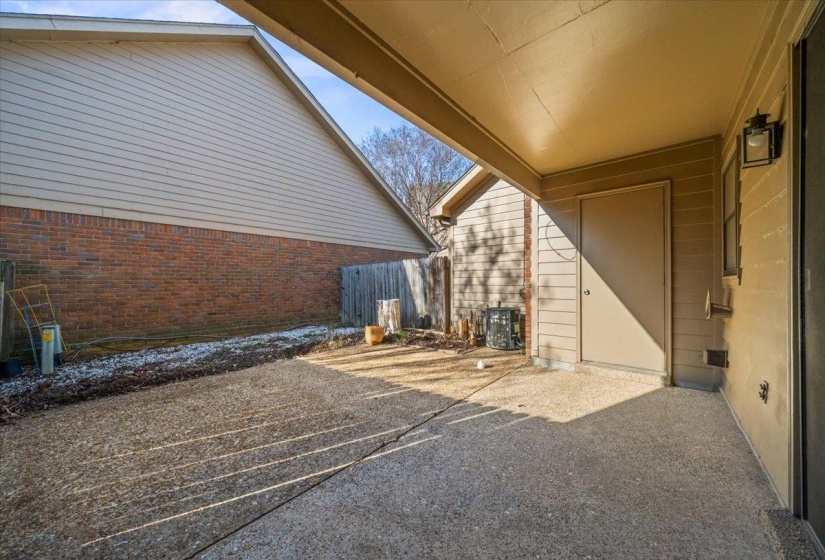 View of patio