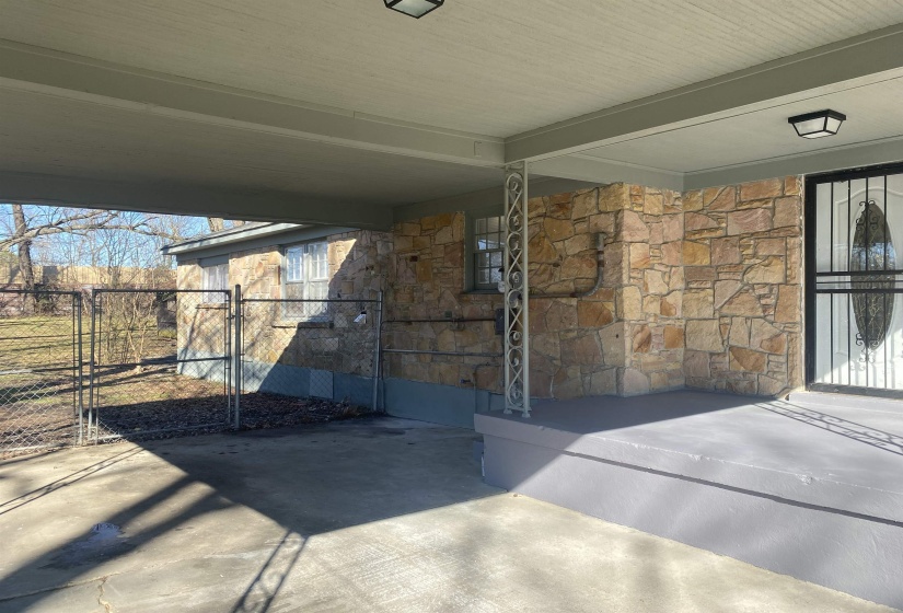 View of patio / terrace with a gate