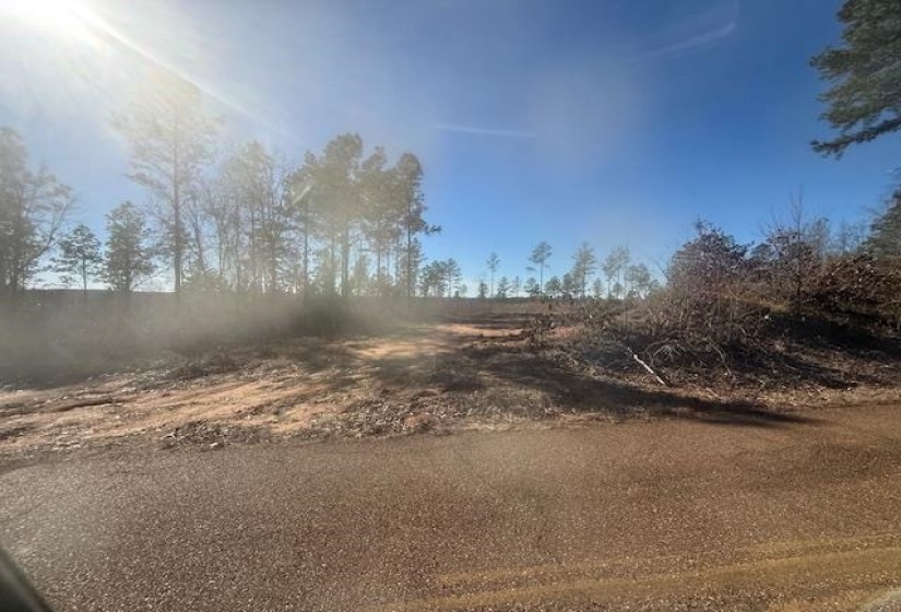 View of asphalt street
