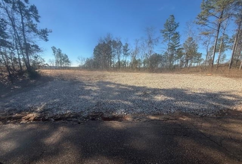 View of yard with a rural view