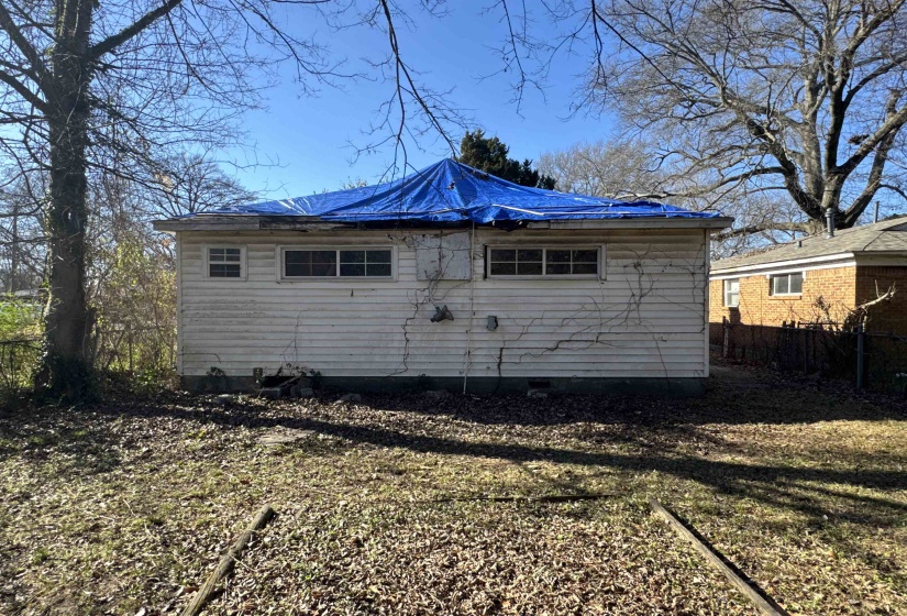 View of property exterior featuring crawl space
