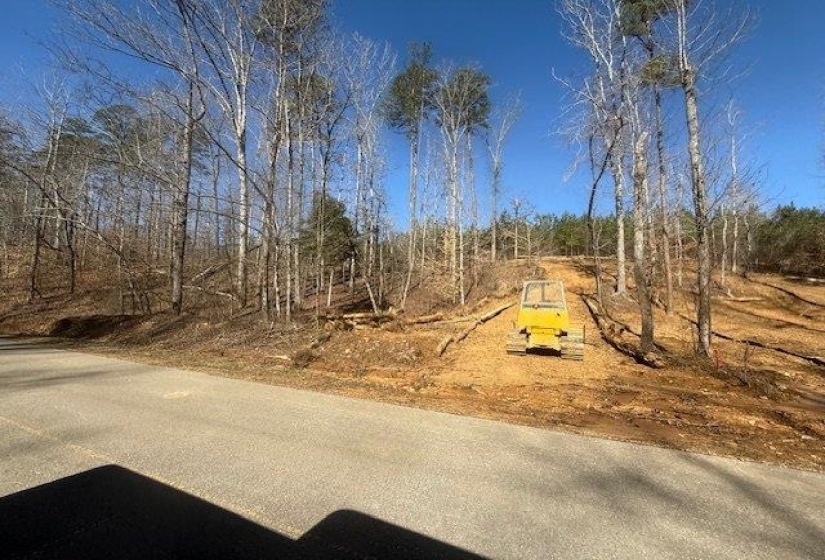 View of asphalt street