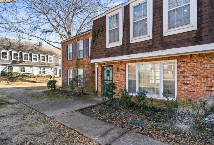 View of front facade with brick siding