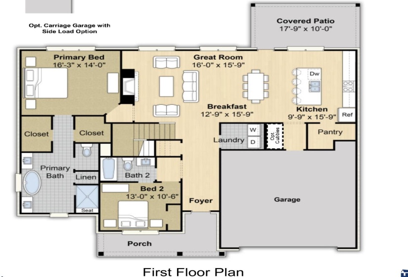 View of room layout
