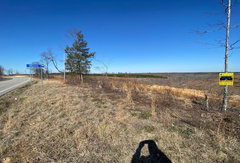 View of yard featuring a view of countryside