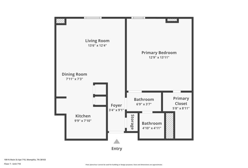View of floor plan / room layout