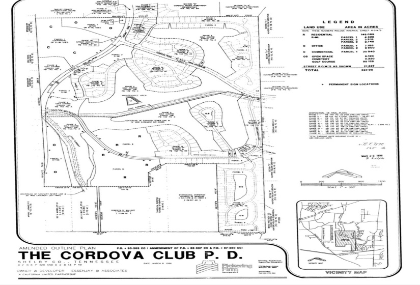 Map of parcels