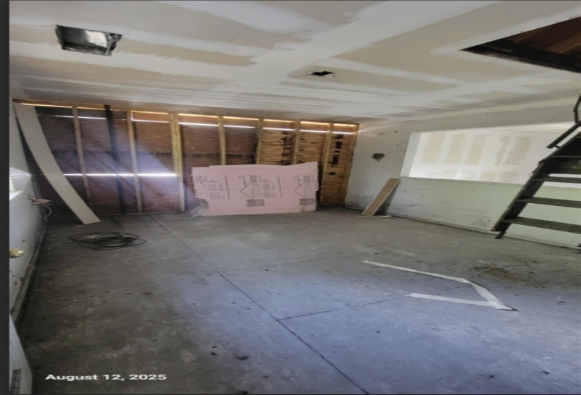 View of below grade area