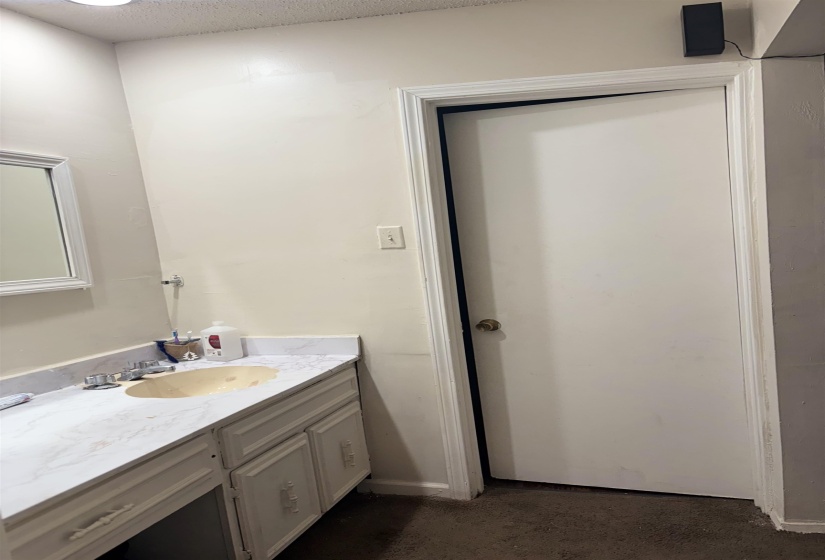 Bathroom featuring vanity