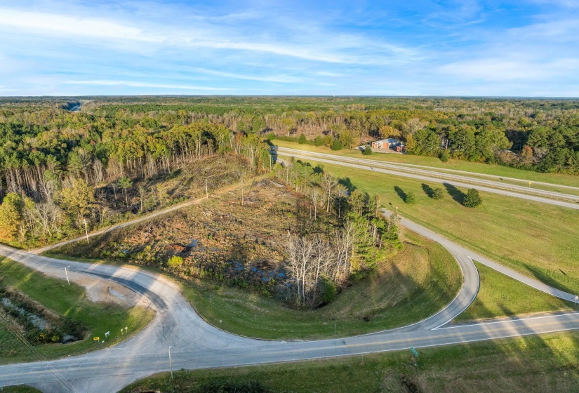 Drone / aerial view of a forest