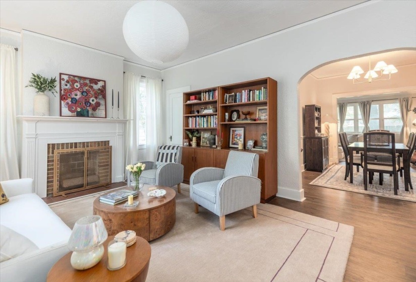 Walk into this beautiful living room.