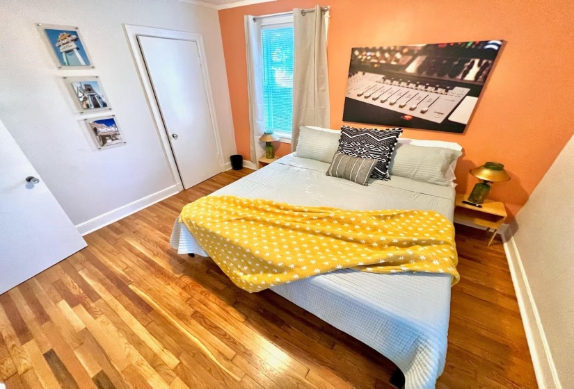 Bedroom featuring light wood finished floors