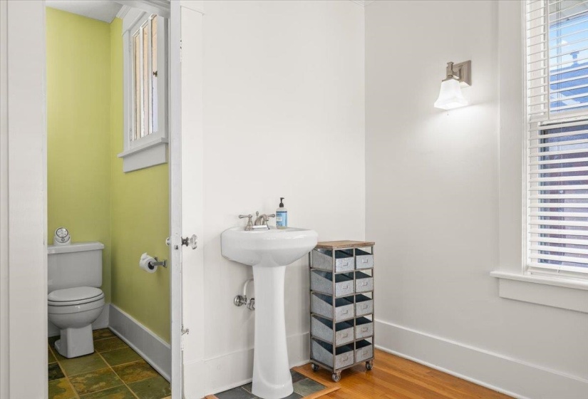 Private suite upstairs includes en suite half bath.