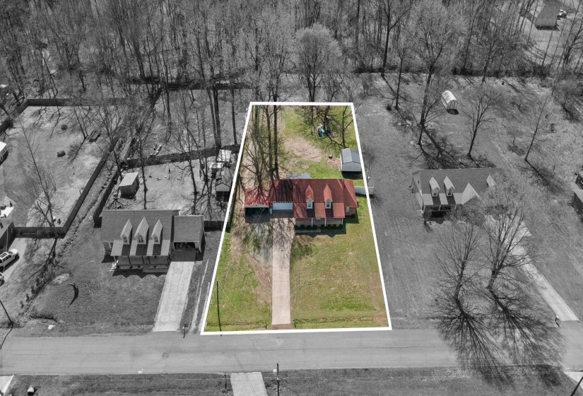 View of property location featuring property parcel outlined