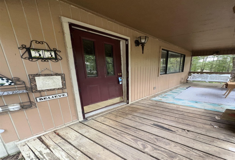 View of exterior entry