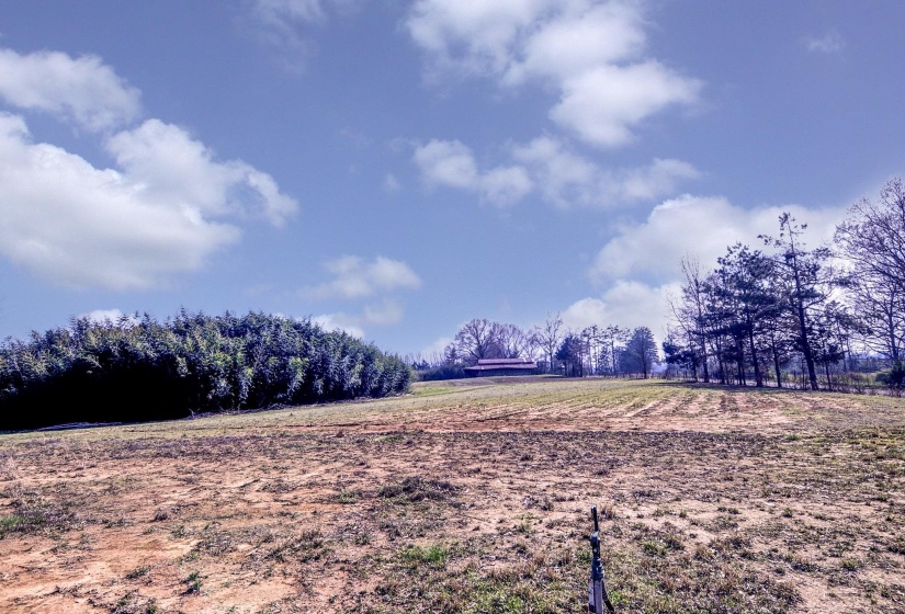 View of yard featuring a view of countryside