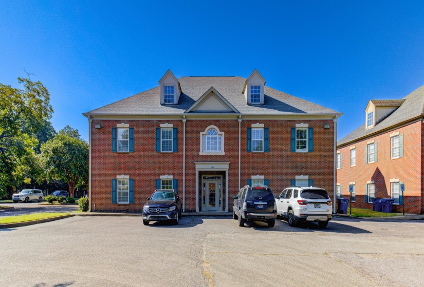 View of front facade featuring french doors