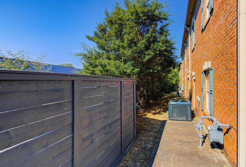 Exterior space with central AC