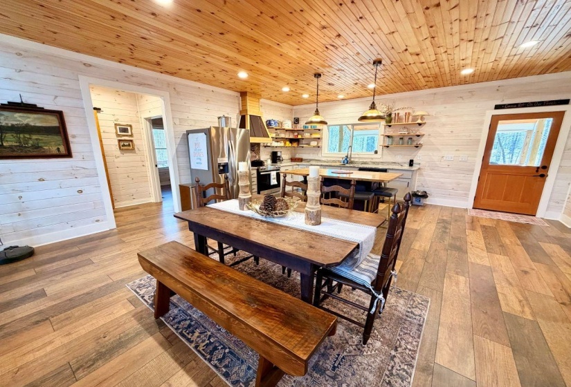 Dining...and Kitchen with Island...