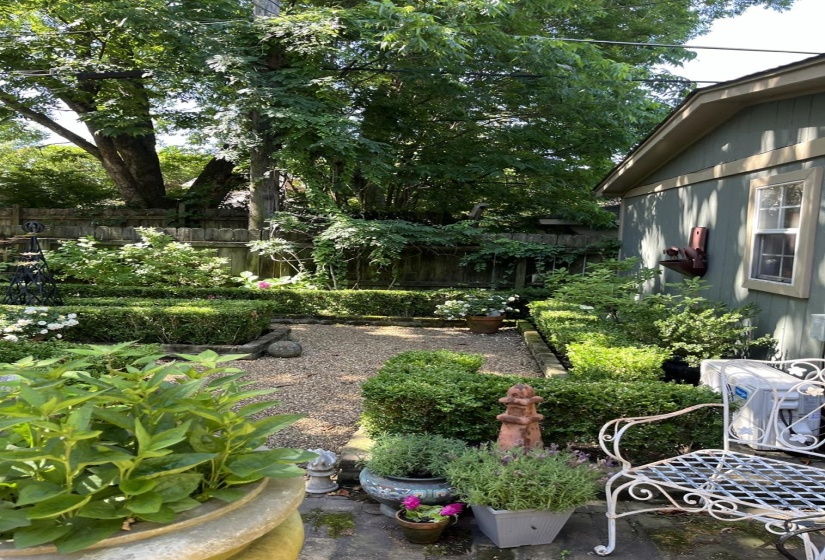 View of fenced yard