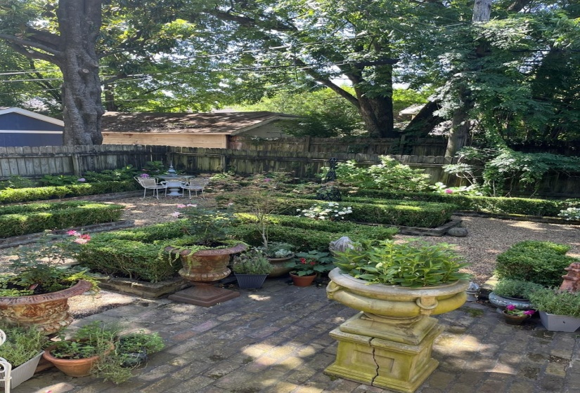 Fenced backyard featuring a patio area