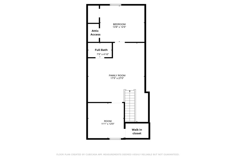 View of 2nd story floor plan
