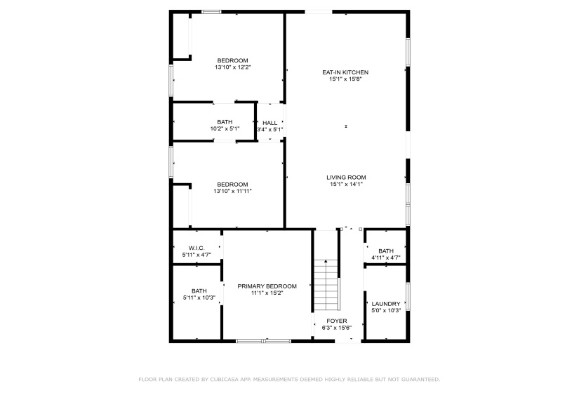 View of 1st story floor plan