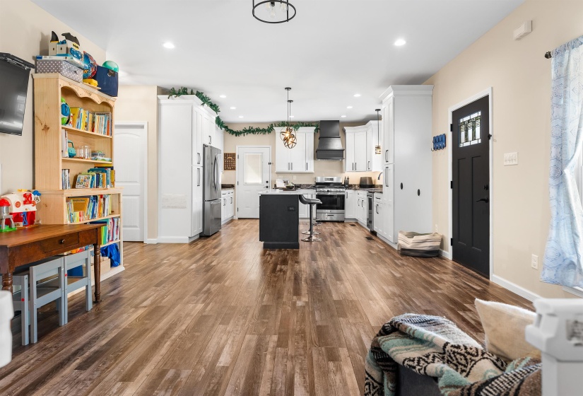 Lots of natural light with a large open floor plan