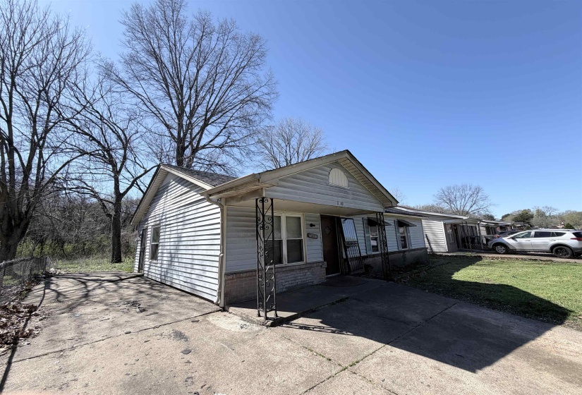 View of front of home with brick siding
