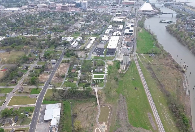 View of urban area featuring a nearby body of water