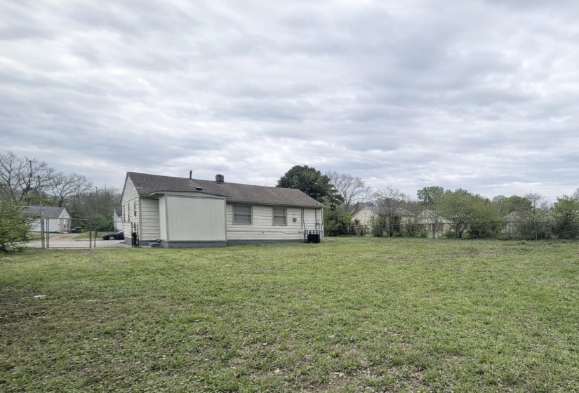 Rear view of house