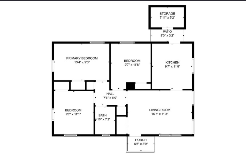 View of floor plan / room layout