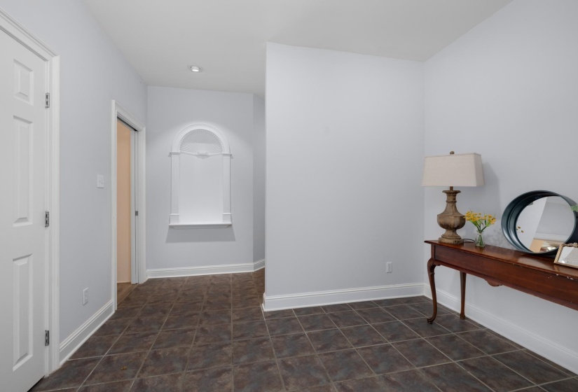 Corridor with baseboards