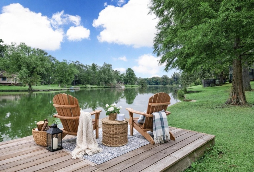 Virtually staged dock.