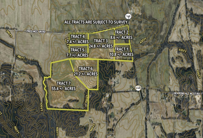 Aerial overview of property's location