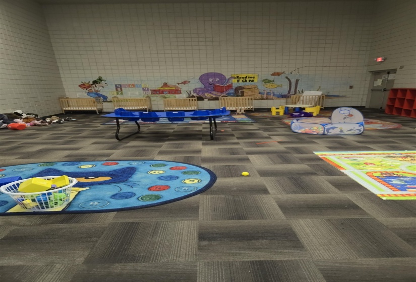 Playroom featuring carpet flooring