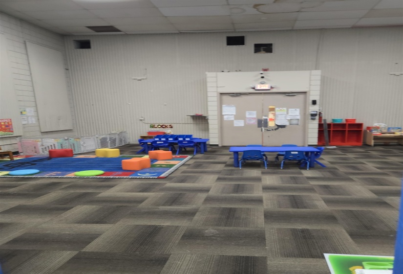 Playroom featuring a paneled ceiling