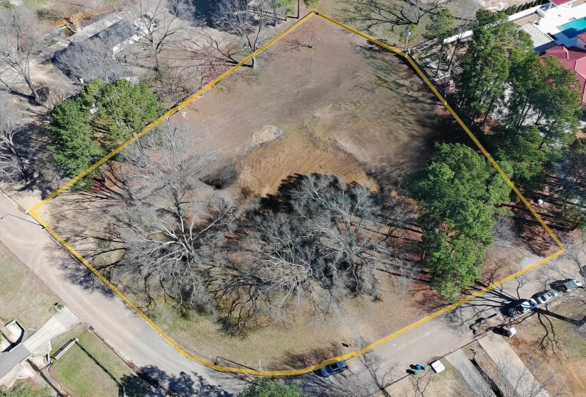 View of property location with property parcel outlined