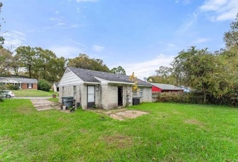 Rear view of house