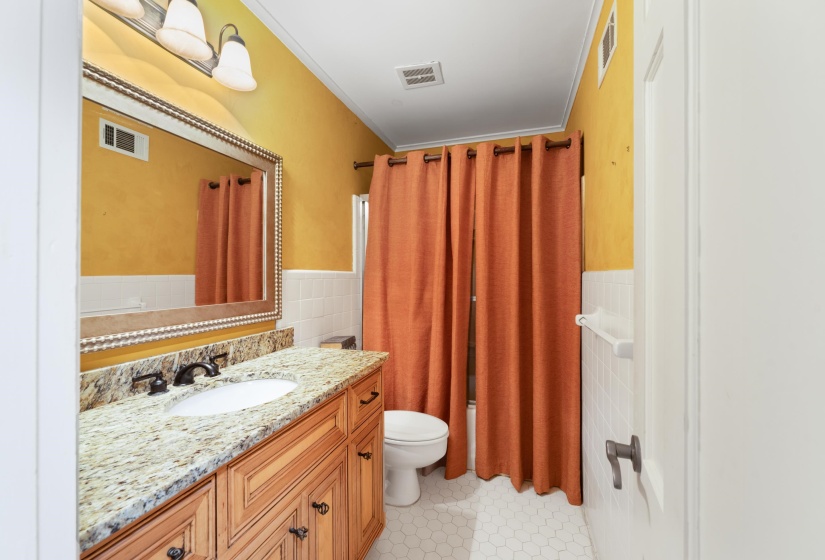 Custom cabinets with granite top