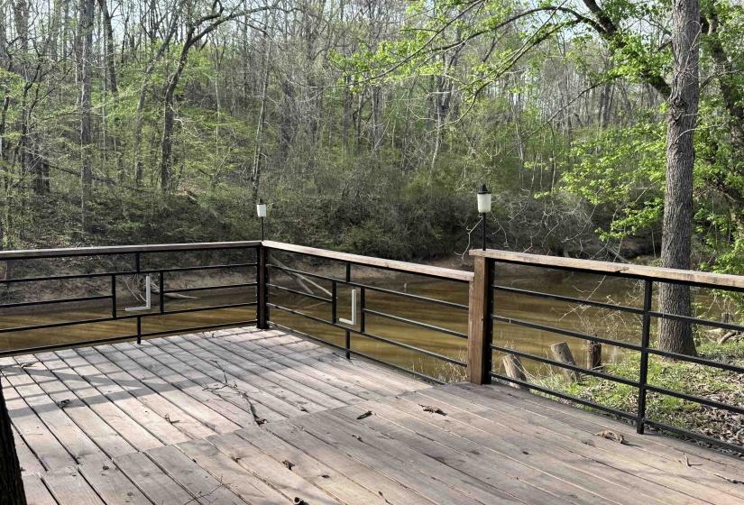Deck with Creek view and access to the Dock