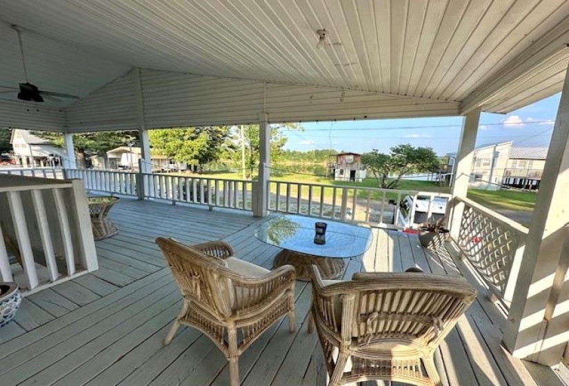 View of deck