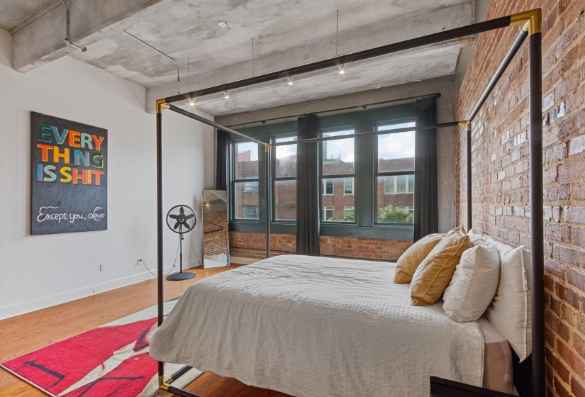This fabulous large space can be living or bedroom