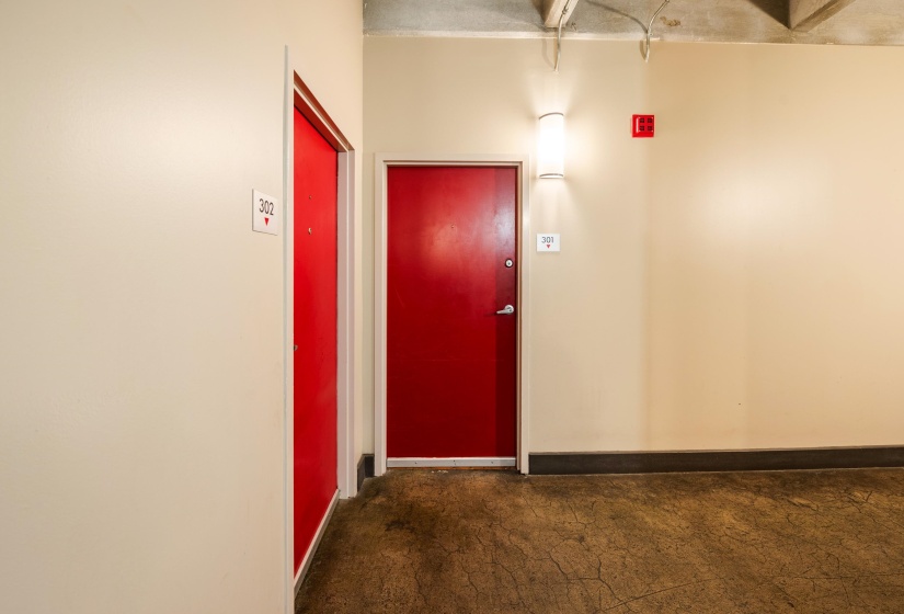 Hall way on Floor 3 to unit.