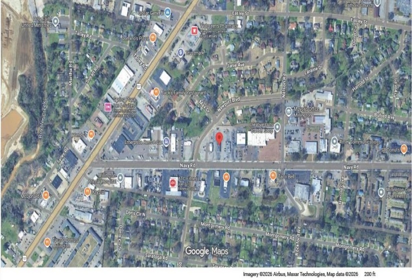 Aerial overview of property's location