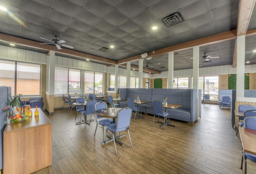 Common area featuring a drop ceiling